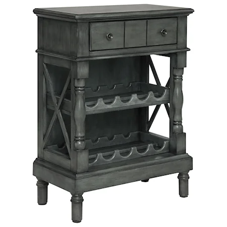 One Drawer Wine Server/Bookcase